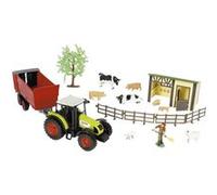 STARLUX - Coffret de Jouet de Ferme avec Ses 8 Figurines d’Animaux, Ses Box, Son Tracteur Claas Celtis 446 et Ses Autres Accessoires - Jouet Enfant 3 Ans et Plus - 802021