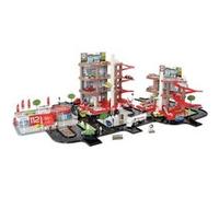 Starlux coffret super garage 2 stations services complètes avec base pompiers 5 mètres de routes total G