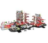 Starlux Coffret Super Garage - 2 Stations Services Completes Avec Base Pompiers + 5 Metres De Routes - Total 6412 / 401018 Jeu Jouet Enfant Kids
