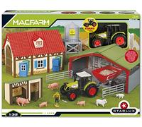 - Grand Coffret Ferme complète avec Tracteur Claas Celtis 446 et Nombreux batiements avec Accessoires - Echelle 1/32 - Gamme Ferme - Dès 3 Ans -