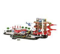 STARLUX - Maxi Garage Total avec Station-Service Complète 3 Niveaux, Plateforme d'intervention et Circuit de 4 mètres - Dès 3 Ans - Fabriqué en Europe - 401016