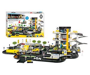 STARLUX Renault Super Garage Station-Service Complète, Plateforme d'intervention et Circuit de 4m-Dès 3 Ans-Fabrication européenne, 401308, Jaune,noir