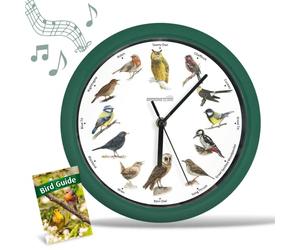 STARLYF Birdsong Clock Horloge Chant d'oiseau, Original, avec 12 Oiseaux chanteurs indigènes, Temps de Silence la Nuit, enregistrements Originaux de la Nature, Idée Cadeau Originale
