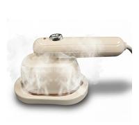 STARLYF Magic Iron Vaporisateur pour vêtements à main, chauffage rapide 20 s, réservoir 100 ml, double fonction sec et humide, poignée rotative à 90°, plaque triangulaire, design compact, idéal pour