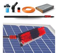 STARLYF Telescopic Hydrocleaner + Serviette de séchage 90 x 60 cm, nettoie les plaques solaires, balai télescopique pour nettoyage, doseur de savon, verres, lavage de camions, signalisations, bateaux