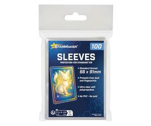 StarMaker 100 Sleeves 66mm x 91mm protection de cartes TCG extra douces - Pochettes transparentes pour cartes Pokémon, One Piece, Magic