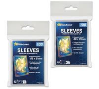 StarMaker 200 Sleeves 66 x 91 mm, protection de cartes TCG extra douces | Pochettes transparentes pour cartes Pokémon, One Piece, Magic, Toploader et classeurs