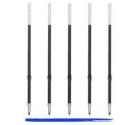 StarMaker Lot de 5 Recharges d'encre bleue pour Stylo à bille rétractable - 98mm, compatible avec modèle soft touch cuivré