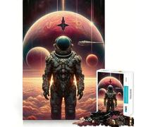Starman : Un Voyage Spatial Puzzle de 1000 pièces pour Adolescents Jeu de logique et de Construction Amusant, découpe de précision, Cadeau élégant 50x75cm