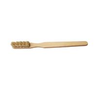 Starmann Brosse à dents en bois de hêtre avec poils de porc | Poils naturels respectueux de l'environnement pour un nettoyage en douceur des dents et un massage des gencives | Parfait pour les dents