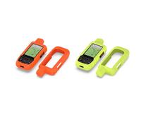 StarMei-HJXD Lot de 2 coques robustes en silicone pour Garmin GPSMAP 66i 67i, coque de protection antidérapante et anti-chute, accessoire d'extérieur (orange + vert fluo)