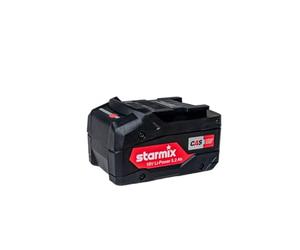 Starmix Batterie 18 V 5,2 Ah Li-Power, Batterie Cas Compatible avec de Nombreuses Marques supérieures, Batterie pour aspirateur Sec/Humide, aspirateur et Outil électrique des Partenaires Cas