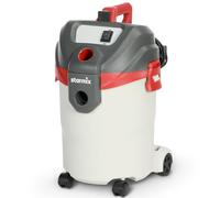 Starmix Flexo P-1420 110103 Aspirateur eau et poussière (1400 W, aspirateur industriel avec réservoir de 20 l, avec fonction soufflage, nettoyage du filtre, max. 216 mbar, aspirateur pour chantier +