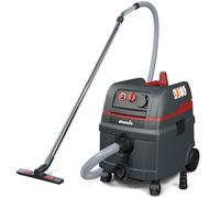 Starmix ISC L-1625 Top - Aspirateur Industriel Classe L, 1600 W, 25 L, Nettoyage Automatique du Filtre, Prise de Courant, Tuyau 5 m + kit Accessoires INOX