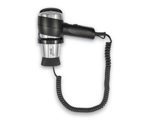 Starmix Starmix Sèche-cheveux manuel avec support mural noir/chrome Quantité:1