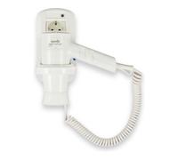 Starmix Starmix Sèche-cheveux manuel avec support mural plastique blanc, 012957 Quantité:1