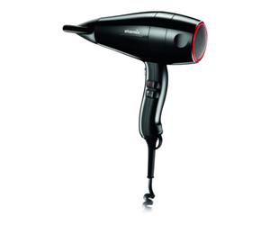 Starmix Starmix Sèche-cheveux manuel avec support mural séparé en plastique noir Quantité:1