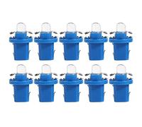 Starnearby 10PCS Ampoules Tableau de Bord LED T5 B8.5D 12V 2W, Éclairage Intérieur de Tableau de Bord Voiture (Bleu)