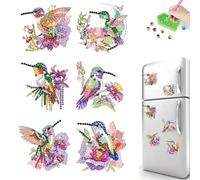 Starnearby 6 Pièces Autocollant Magnétique Frigo, Diamond Painting Magnet Frigo Bricolage, Aimants de Réfrigérateur, Aimants décoratifs pour Réfrigérateur, Tableau Blanc, Tableau d'affichage