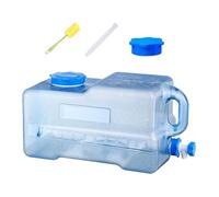 Starnearby Bidon d'eau avec Robinet 6L-18L, Réservoir d'eau Potable, Jerrican Alimentaire Camping, Conteneur d'eau sans BPA avec Brosse pour Camping, Randonnée, Barbecue, Pêche