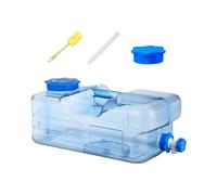 Starnearby Bidon d'eau avec Robinet 6L-18L, Réservoir d'eau Potable, Jerrican Alimentaire Camping, Conteneur d'eau sans BPA avec Tuyau et Brosse pour Camping, Randonnée, Barbecue, Pêche (15L)