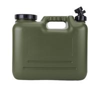 Starnearby Bidon Eau avec Robinet, 5L-20L Réservoir Eau Potable, Jerrican Alimentaire en HDPE, Conteneur d'eau sans BPA, Anti-Fuite pour Camping, Randonnée, Barbecue, Pêche (15L Vert)
