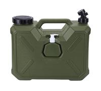 Starnearby Bidon Eau avec Robinet, Réservoir Eau Potable, Jerrican Alimentaire en HDPE, Conteneur d'eau sans BPA avec Bouteille de Savon pour Camping, Randonnée, Barbecue, Pêche (12L Vert)