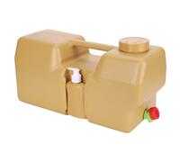 Starnearby Bidon Eau avec Robinet, Réservoir Eau Potable, Jerrican Alimentaire en HDPE, Conteneur d'eau sans BPA avec Bouteille de Savon pour Camping, Randonnée, Barbecue, Pêche (20L Kaki a)