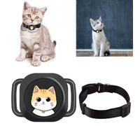 Starnearby Collier GPS Chien Chat, Localisateur Anti-Fugue Anti-Perte avec Suivi en Temps Réel pour iOS (Noir)