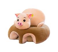 Starnearby Coussin de Canapé Bébé sans Rembourrage - Assise Enfant en Peluche Forme Animal - Housse de Siège et Siège de Sol pour Apprendre à S'asseoir