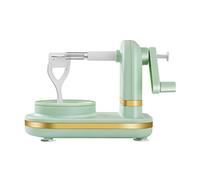 Starnearby Éplucheur de Pommes Rotatif éplucheur de Fruits et Légumes Pèle Pomme Multifonctionnelle avec Lames en Acier Inoxydable Coupe Pomme Ustensile de Cuisine