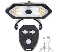 Starnearby Feu Arrière Scooter électrique avec Télécommande, Lampe Arrière Étanche LED USB Rechargeable, Feu Clignotant et Feu Stop poue Trottinette électrique M365, Pro 2, MI 4