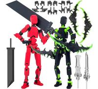 Starnearby Figurine d'action Titan 13, T13 Action Figurine Robot Mobile Multi-articulations, Assemblage Terminé, Figurine Impression 3D, Figurine Mobile T13, Décoration de Bureau, Cadeau