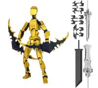 Starnearby Figurine d'action Titan 13, T13 Action Figurine Robot Mobile Multi-articulations, Assemblage Terminé, Figurine Impression 3D, Figurine Mobile T13, Décoration de Bureau, Cadeau