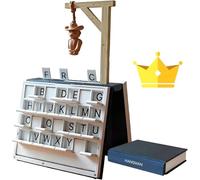 Starnearby Jeu de Pendu Playbook'd Hangman, Jeu de Société Pendu Portable Pliable Imprimé en 3D, Jeu du Pendu Magnétique pour Adultes, Jeux de Table de Défi d'orthographe et de Vocabulaire (Figurine)