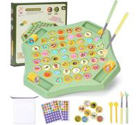 Starnearby Jeu d'échecs de Mémoire, Jeu de Société d'association d'animaux à Retourner pour Maternelle, Jeux d'échecs Interactif pour Adultes et Enfants, Jeux de Mémoire de Voyage Flip to Win (Animal)