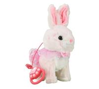 Starnearby Jouet de Lapin Interactif Realiste, Jouet Lapin Sauteur, Lapin électrique Qui Saute et Chante, Répète ce Que Vous Dites, Cadeau de Pâques et d'anniversaire pour Enfants Fille Garçon