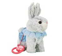 Starnearby Jouet de Lapin Interactif Realiste, Jouet Lapin Sauteur, Lapin électrique Qui Saute et Chante, Répète ce Que Vous Dites, Cadeau de Pâques et d'anniversaire pour Enfants Fille Garçon