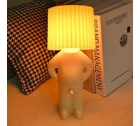 Starnearby Lampe de Chevet Créative Petit Garçon Timide, Veilleuse de Table Mignon Amusante, Lumière de Nuit avec Cable, Décoration de la Maison, Joli Cadeau