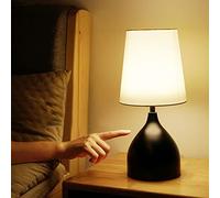 Starnearby Lampe de Chevet Tactile 3 Intensité, Lampe de Table USB Tactile Dimmable Romantique, Lampe de Lecture LED Moderne Protection des Yeux, Ornement, Décoration pour Chambre