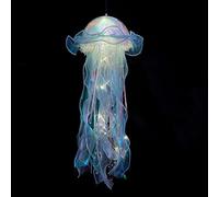 Starnearby Lampe Méduse LED à Piles, Lanterne Méduse à Suspendre, Veilleuse Méduse Lampe Méduse Lumineuse, Lampe Décorative d'ambiance, Décoration de Fête Cadeau pour Enfants et Filles