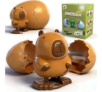 Starnearby Oeufs Surprise à Remonter, Jouets d'œufs Surprises avec Animaux, Cadeau de Pâques, Oeufs de Pâques avec Dinosaures, Pingouin, Canard et Capybaras (Capybaras)