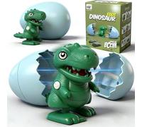 Starnearby Oeufs Surprise à Remonter, Jouets d'œufs Surprises avec Animaux, Cadeau de Pâques, Oeufs de Pâques avec Dinosaures, Pingouin, Canard et Capybaras (Dinosaure)