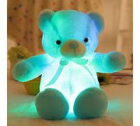 Starnearby Ours en Peluche Lumineux 30cm, Ours Lumineux LED, Ourson Lumineux Cadeau pour Saint-Valentin, Noël, Anniversaire, Cadeau Créatif pour Femme, Petite Amie, Fille