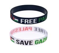 Starnearby Palestine Silicone Bracelet for Peace Awareness and Protest - Free Gaza