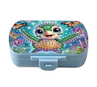 Starnearby Pilulier à 6 Compartiments de Peinture Diamant 5D DIY, Organiseur de Pilule Résistant à l'humidité, Diamond Painting Boîte à Pilules, Boîte à Médicaments de Voyage (Tortue)