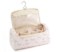 Starnearby Sac de Rangement Compatible avec Dyson Airwrap Complete Styler et Accessoires, Tousse de Voyage Compatible avec Sèche-Cheveux Dyson, Étui Organisateur de Voyage (Nœud Rose)