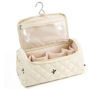 Starnearby Sac de Rangement Compatible avec Dyson Airwrap Complete Styler et Accessoires, Tousse de Voyage Compatible avec Sèche-Cheveux Dyson, Étui Organisateur de Voyage (Beige)