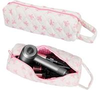 Starnearby Sac de Rangement Compatible avec Dyson Airwrap et Shark Flexstyle, Tousse de Voyage Matelassée pour Sèche-Cheveux Dyson et Accessoires, Fers à Boucler, Fers à Lisser (Nœud)