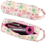 Starnearby Sac de Rangement Compatible avec Dyson Airwrap et Shark Flexstyle, Tousse de Voyage Matelassée pour Sèche-Cheveux Dyson et Accessoires, Fers à Boucler, Fers à Lisser (À Carreaux)